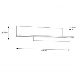 Red Living Étagère murale Vallegrande - Imitation épicéa -Meubles de salle à manger Soldes Magasin 1000356690 220603 500 SKETCH DETAILS P000000001000356690 sketch