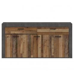 Red Living Buffet Westcliffe - Imitation bois recyclé / Imitation béton -Meubles de salle à manger Soldes Magasin 1000356698 220603 030 DETAILS P000000001000356698