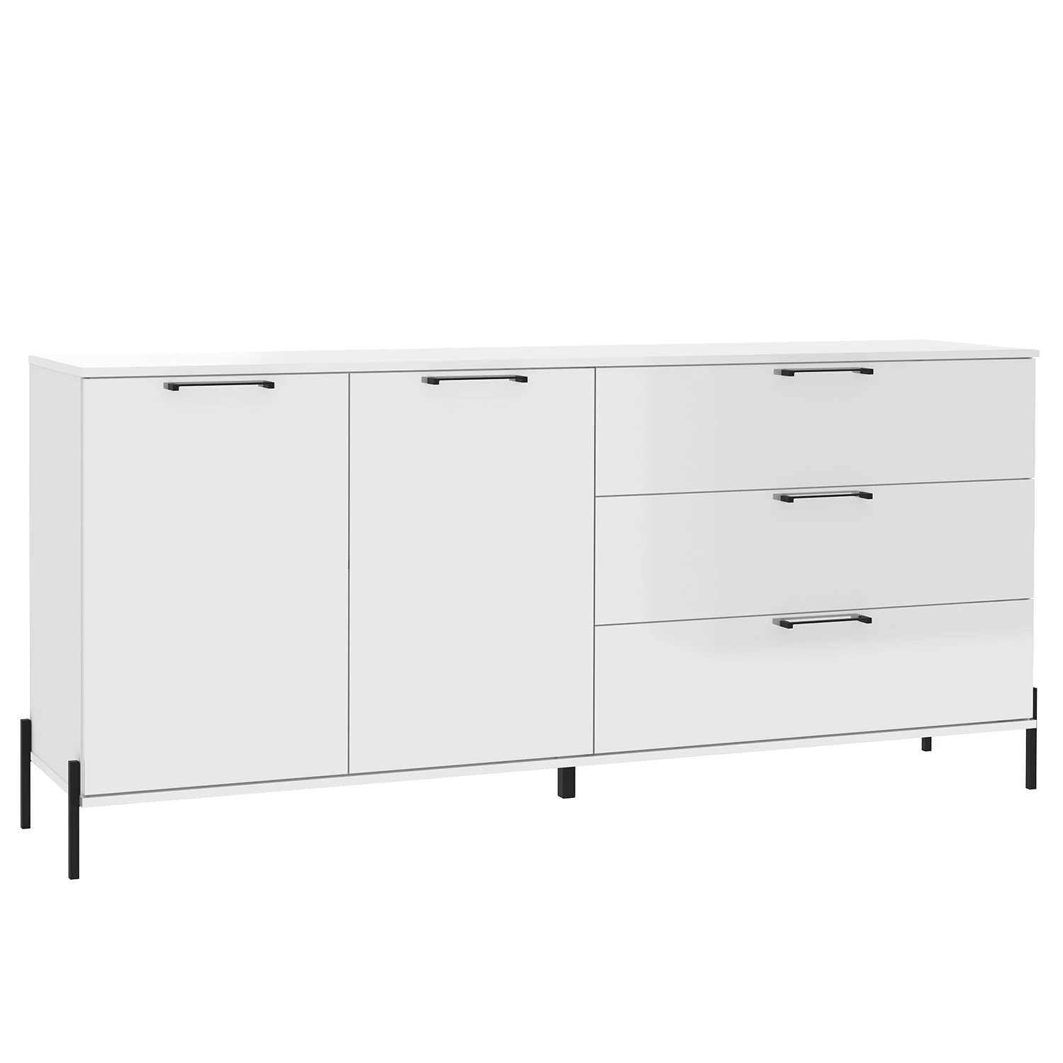 Loftscape Buffet Ozora II - Blanc brillant / Blanc mat 1 Loftscape Buffet Ozora II - Blanc brillant / Blanc mat