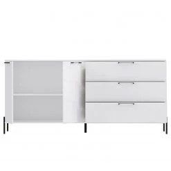 Loftscape Buffet Ozora II - Blanc brillant / Blanc mat 10 Loftscape Buffet Ozora II - Blanc brillant / Blanc mat -Meubles de salle à manger Soldes Magasin 1000356715 220603 031 DETAILS P000000001000356715