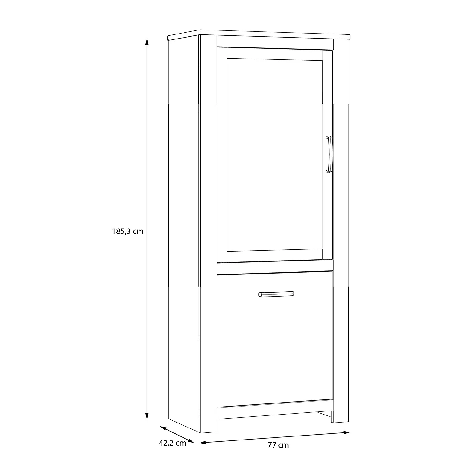 Loftscape Vitrine Verolme - Imitation chêne 5 Loftscape Vitrine Verolme - Imitation chêne – Image 5