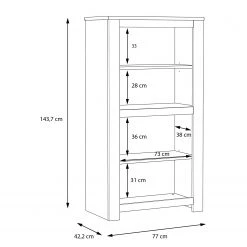 Loftscape Buffet haut Verolme II - Imitation chêne -Meubles de salle à manger Soldes Magasin 1000356718 220603 501 SKETCH DETAILS P000000001000356718 sketch