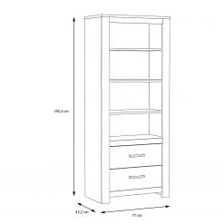 Loftscape Étagère Verolme - Imitation chêne -Meubles de salle à manger Soldes Magasin 1000356719 220603 500 SKETCH DETAILS P000000001000356719 sketch
