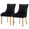 Loftscape Chaises capitonnées Thrall (lot de 2) - Noir