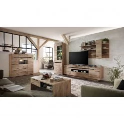 Loftscape Buffet haut Tallard - Avec éclairage - Imitation chêne / Graphite -Meubles de salle à manger Soldes Magasin 1000357966 220608 021 MOOD DETAILS P000000001000357966 mood