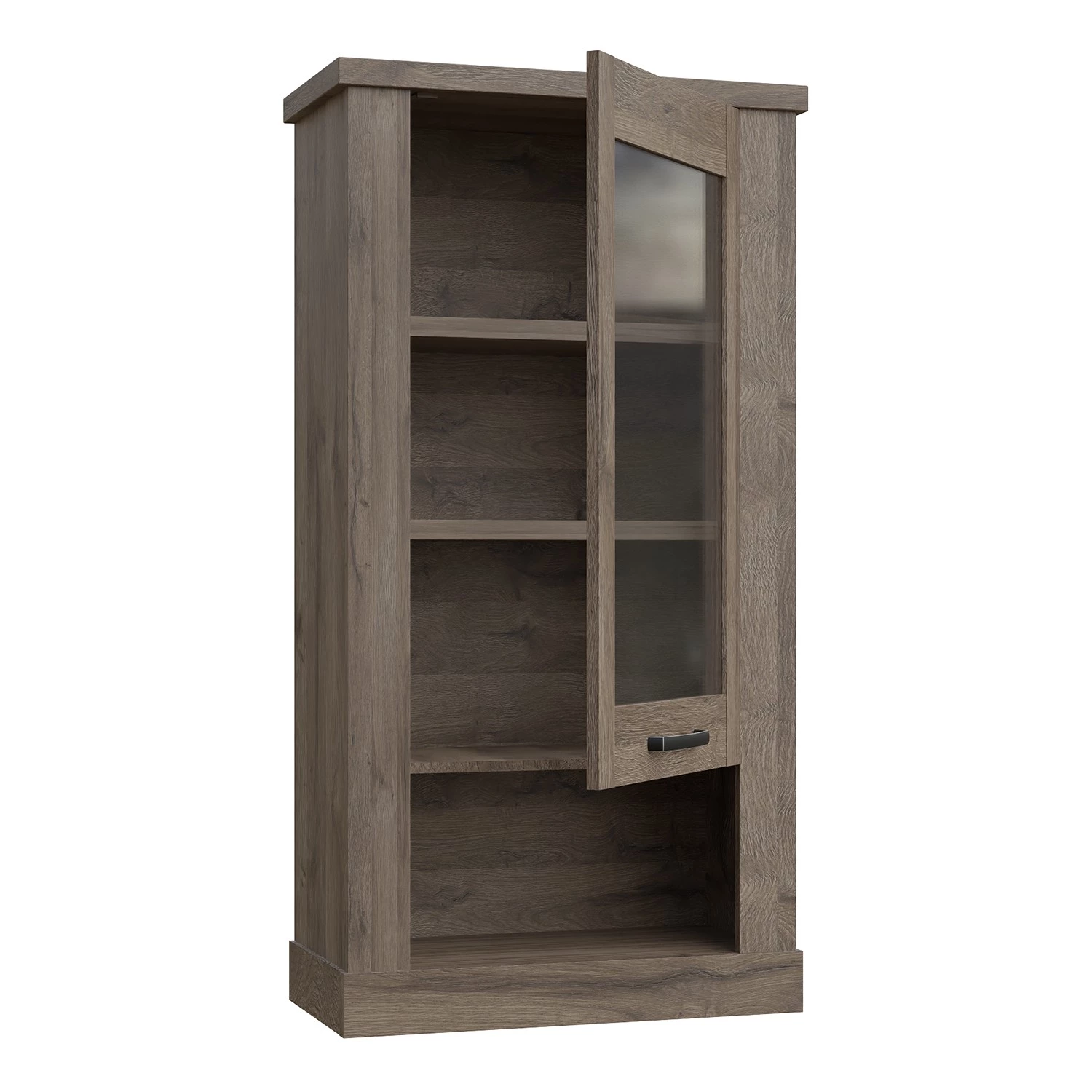 Loftscape Vitrine murale Temuco - Imitation chêne foncé 2 Loftscape Vitrine murale Temuco - Imitation chêne foncé – Image 2