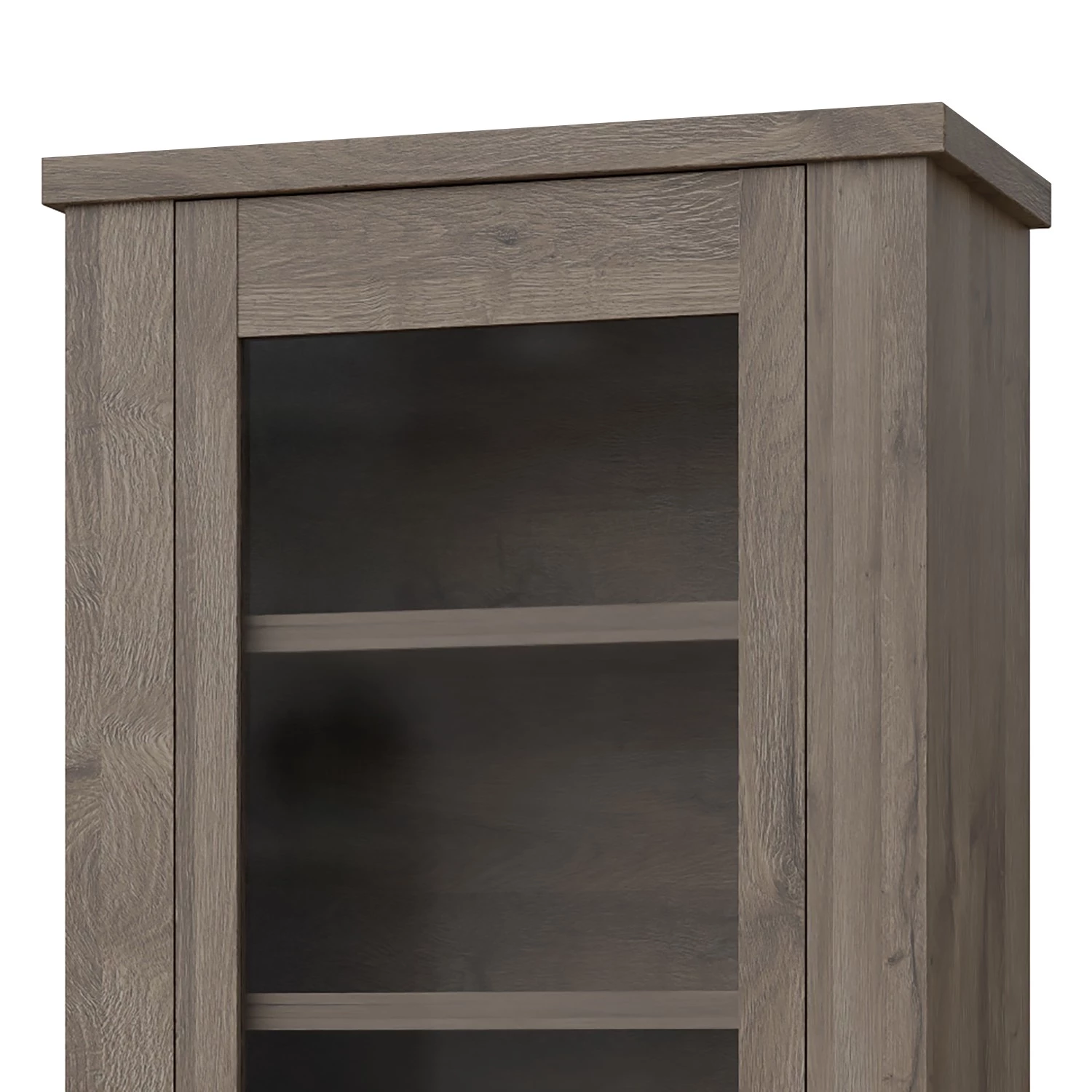 Loftscape Vitrine murale Temuco - Imitation chêne foncé 4 Loftscape Vitrine murale Temuco - Imitation chêne foncé – Image 4