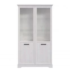 Ridgevalley Vitrine double New Dessa - Imitation pin blanc -Meubles de salle à manger Soldes Magasin 1000358000 220616 040 DETAILS P000000001000358000