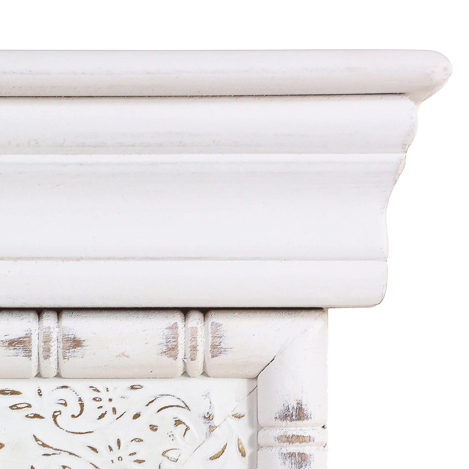 Ridgevalley Armoire Missoula - Manguier massif - Blanc vintage 4 Ridgevalley Armoire Missoula - Manguier massif - Blanc vintage – Image 4