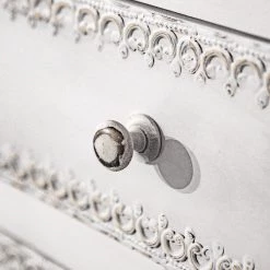 Ridgevalley Commode Missoula - Manguier massif - Blanc vintage 11 Ridgevalley Commode Missoula - Manguier massif - Blanc vintage -Meubles de salle à manger Soldes Magasin 1000359912 220624 033 DETAILS P000000001000359912