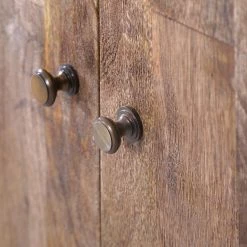 Red Living Buffet Vallentuna - Manguier massif / Métal - Manguier / Noir -Meubles de salle à manger Soldes Magasin 1000359916 220621 050 DETAILS P000000001000359916