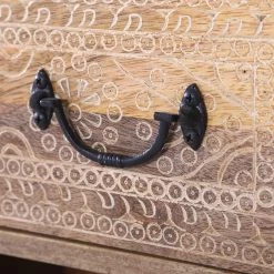 Red Living Buffet Vallentuna - Manguier massif / Métal - Manguier / Noir -Meubles de salle à manger Soldes Magasin 1000359916 220621 055 DETAILS P000000001000359916