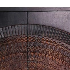 Red Living Buffet haut Curbar - Manguier massif / Métal - Noir -Meubles de salle à manger Soldes Magasin 1000359917 220621 040 DETAILS P000000001000359917