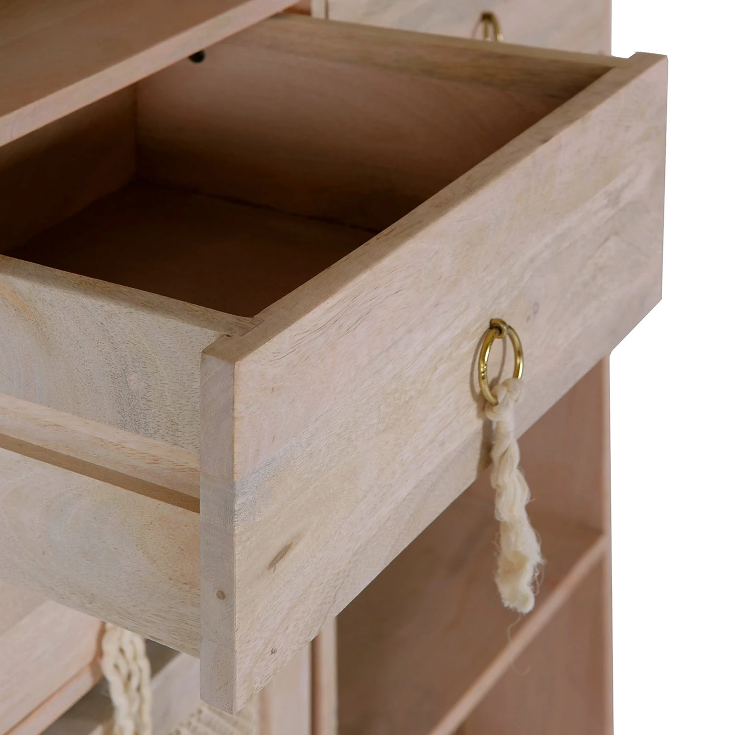 Ridgevalley Armoire Lumby - Manguier massif - Manguier clair / Gris 5 Ridgevalley Armoire Lumby - Manguier massif - Manguier clair / Gris – Image 5