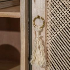 Ridgevalley Enfilade Lumby I - Manguier massif - Manguier clair / Gris -Meubles de salle à manger Soldes Magasin 1000359920 220621 050 DETAILS P000000001000359920