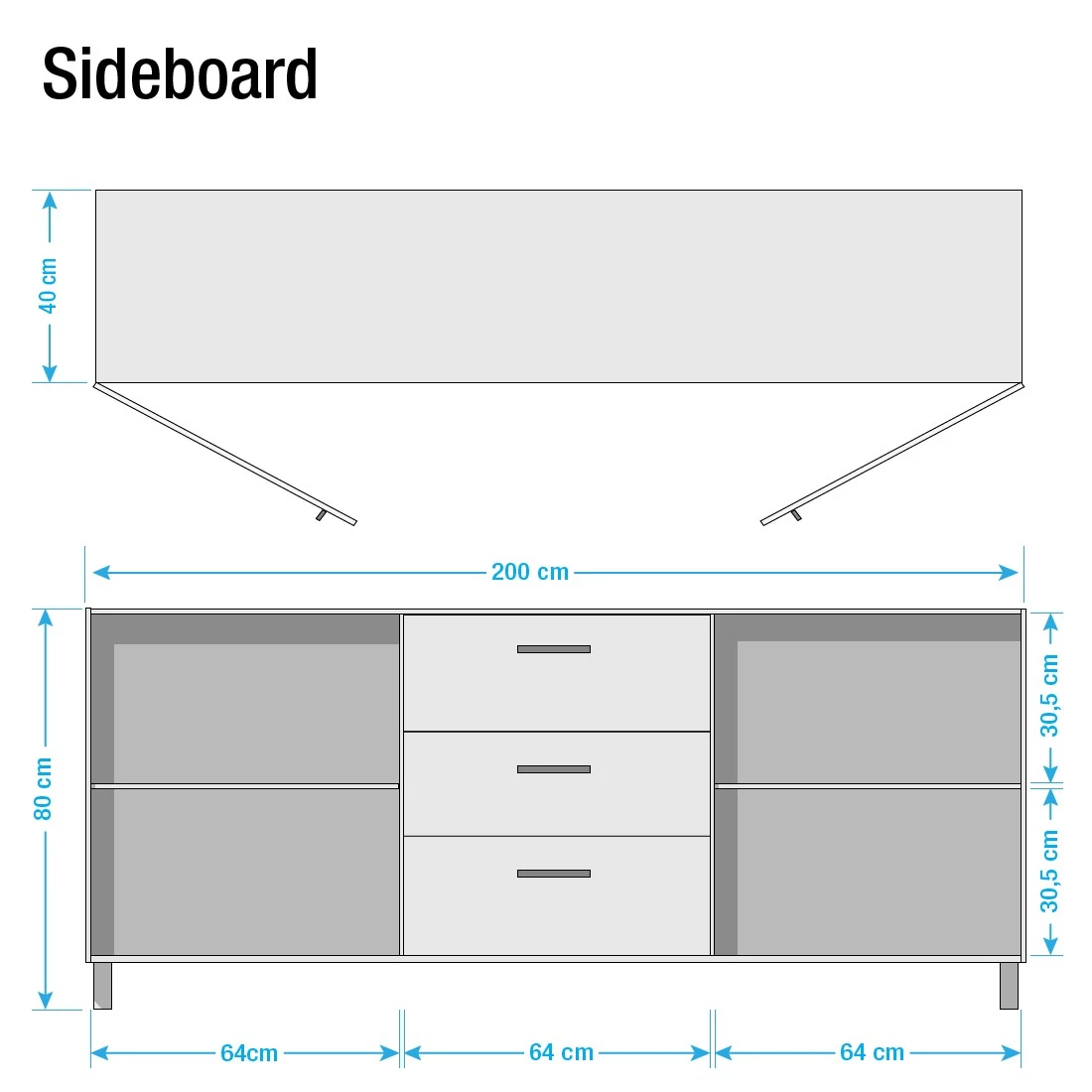 Ars manufacti Enfilade Woodson - Acacia massif / Métal - Acacia brun - Largeur : 200 cm 6 Ars manufacti Enfilade Woodson - Acacia massif / Métal - Acacia brun - Largeur : 200 cm – Image 6