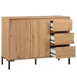 Loftscape Buffet Brochet II - Imitation chêne / Noir 23 Loftscape Buffet Brochet II - Imitation chêne / Noir -Meubles de salle à manger Soldes Magasin 1000363050 220704 033 DETAILS P000000001000363050