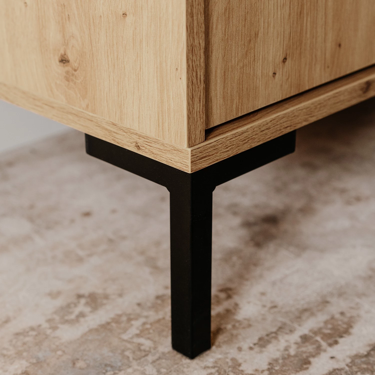 Loftscape Buffet Brochet II - Imitation chêne / Noir 15 Loftscape Buffet Brochet II - Imitation chêne / Noir – Image 15