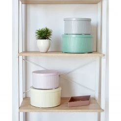 Norrwood Étagère Kalahari - Acier - Imitation chêne / Blanc -Meubles de salle à manger Soldes Magasin 1000363962 220714 045 DETAILS P000000001000363962