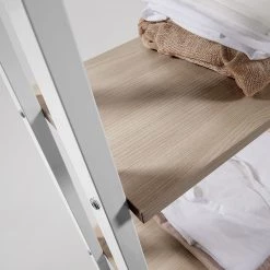 Norrwood Étagère Kalahari - Acier - Imitation chêne / Blanc -Meubles de salle à manger Soldes Magasin 1000363962 220714 046 DETAILS P000000001000363962