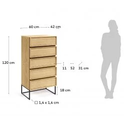 Red Living Commode Tabora II - Placage en bois véritable - Chêne -Meubles de salle à manger Soldes Magasin 1000363969 220714 500 SKETCH DETAILS P000000001000363969 sketch