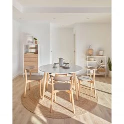 Norrwood Buffet haut Maredale - Partiellement en frêne massif - Frêne / Blanc -Meubles de salle à manger Soldes Magasin 1000363992 220714 023 MOOD DETAILS P000000001000363992 mood