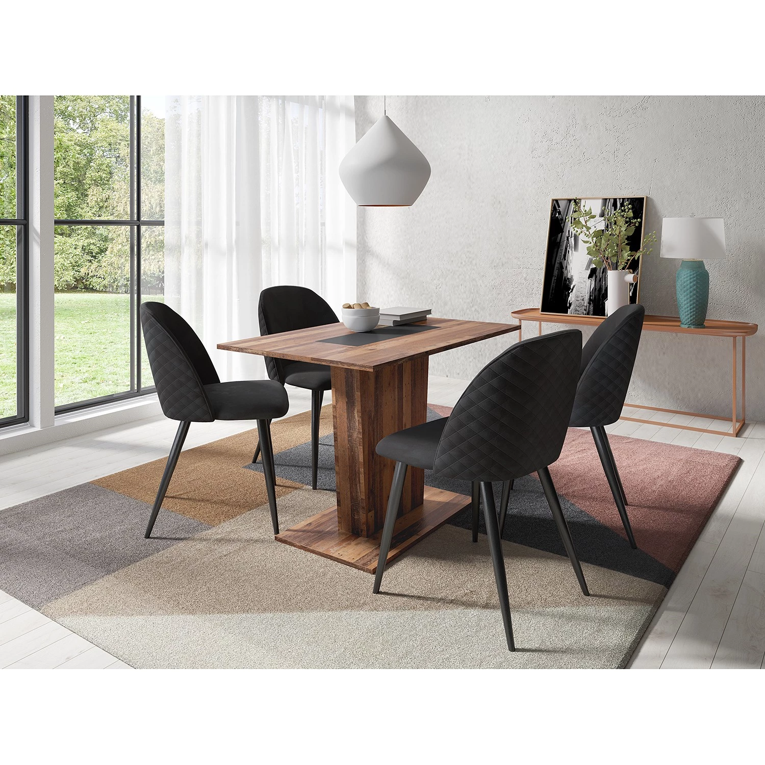 Table Vivala - Imitation bois ancien 2 Table Vivala - Imitation bois ancien – Image 2