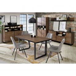 Red Living Buffet haut Trylith - Imitation chêne rustique / Noir 14 Red Living Buffet haut Trylith - Imitation chêne rustique / Noir -Meubles de salle à manger Soldes Magasin 1000364610 220719 022 MOOD DETAILS P000000001000364610 mood