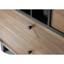 Red Living Buffet Trylith I - Imitation chêne rustique / Noir -Meubles de salle à manger Soldes Magasin 1000364622 220719 060 DETAILS P000000001000364622