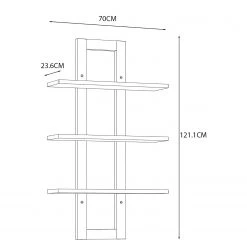 Loftscape Étagère murale Thurles - Imitation chêne Sonoma / Blanc 7 Loftscape Étagère murale Thurles - Imitation chêne Sonoma / Blanc -Meubles de salle à manger Soldes Magasin 1000364875 220722 500 SKETCH DETAILS P000000001000364875 sketch