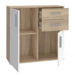 Loftscape Buffet Kiltealy I - Blanc / Imitation chêne Sonoma -Meubles de salle à manger Soldes Magasin 1000364882 220722 031 DETAILS P000000001000364882