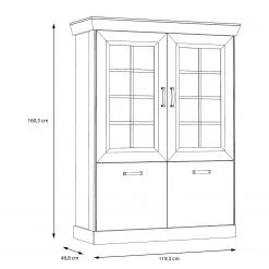 Ridgevalley Vitrine Boolamore I - Imitation chêne 12 Ridgevalley Vitrine Boolamore I - Imitation chêne -Meubles de salle à manger Soldes Magasin 1000364897 220722 500 SKETCH DETAILS P000000001000364897 sketch