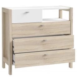 Loftscape Buffet Thurles II - Imitation chêne Sonoma / Blanc -Meubles de salle à manger Soldes Magasin 1000364902 220722 031 DETAILS P000000001000364902