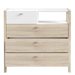 Loftscape Buffet Thurles II - Imitation chêne Sonoma / Blanc -Meubles de salle à manger Soldes Magasin 1000364902 220722 032 DETAILS P000000001000364902