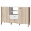 Loftscape Buffet Thurles I - Imitation chêne Sonoma / Blanc