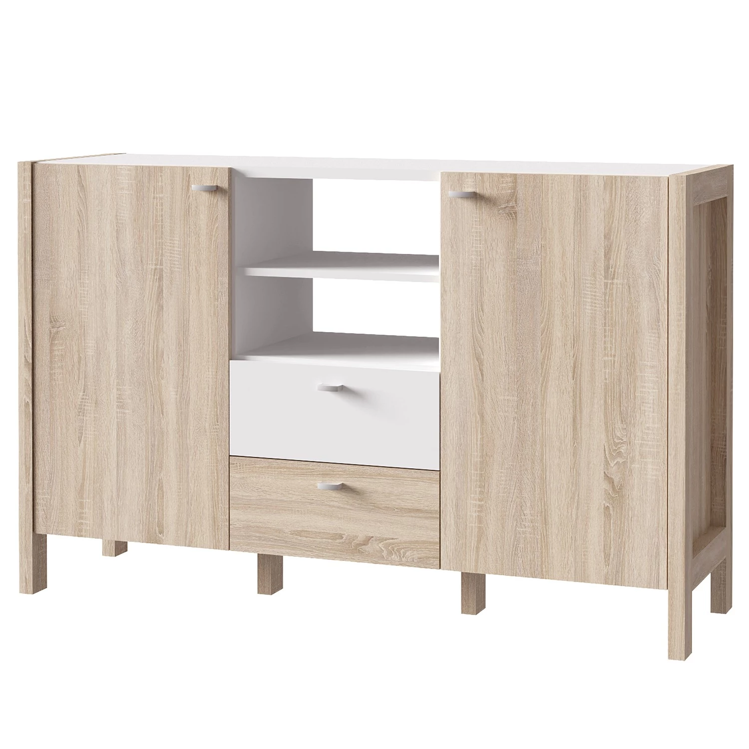 Loftscape Buffet Thurles I - Imitation chêne Sonoma / Blanc 1 Loftscape Buffet Thurles I - Imitation chêne Sonoma / Blanc