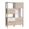 Loftscape Buffet haut Thurles - Imitation chêne Sonoma / Blanc