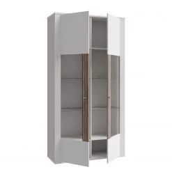 Loftscape Vitrine Millquarter II - Blanc / Imitation chêne clair 14 Loftscape Vitrine Millquarter II - Blanc / Imitation chêne clair -Meubles de salle à manger Soldes Magasin 1000364906 220722 031 DETAILS P000000001000364906