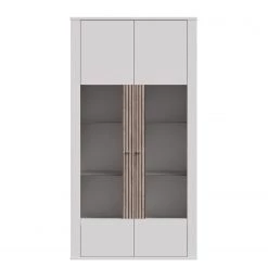 Loftscape Vitrine Millquarter II - Blanc / Imitation chêne clair 17 Loftscape Vitrine Millquarter II - Blanc / Imitation chêne clair -Meubles de salle à manger Soldes Magasin 1000364906 220722 034 DETAILS P000000001000364906