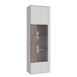 Loftscape Vitrine Millquarter I - Blanc / Imitation chêne clair