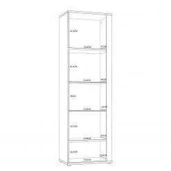 Loftscape Vitrine Millquarter I - Blanc / Imitation chêne clair -Meubles de salle à manger Soldes Magasin 1000364912 220722 501 SKETCH DETAILS P000000001000364912 sketch