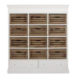 Butlers Étagère CAMPAGNE - Plaqué paulownia - Blanc -Meubles de salle à manger Soldes Magasin 1000365698 220728 035 DETAILS P000000001000365698