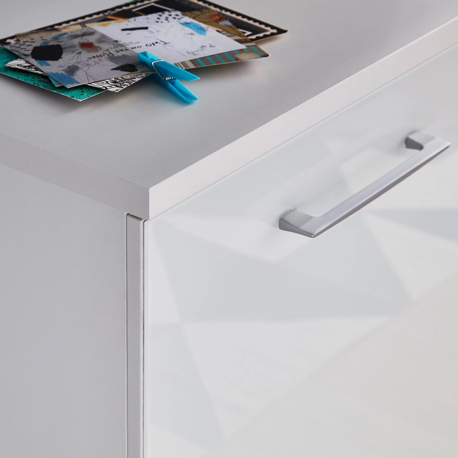 Germania Buffet Campo II - Verre - Blanc 4 Germania Buffet Campo II - Verre - Blanc – Image 4