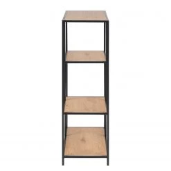 Red Living Étagère Coogee I - Imitation chêne / Noir - Hauteur : 114 cm -Meubles de salle à manger Soldes Magasin actona 02 11 2017 wohnen 114 cm 5006848