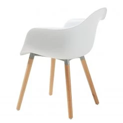 Mørteens Chaises à accoudoirs Cevo (lot de 2) - Blanc -Meubles de salle à manger Soldes Magasin armlehnenstuhl cevo 2er set kunststoff weiss 4194136