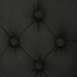 Maison Belfort Chaise à accoudoirs Austin - Tissu Kyra: Gris foncé -Meubles de salle à manger Soldes Magasin armlehnstuhl austin webstoff eiche massiv dunkelgrau 4191748