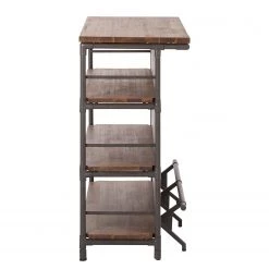 Ars manufacti Bar Atelier - Acacia partiellement massif / Métal - Acacia / Anthracite -Meubles de salle à manger Soldes Magasin bar atelier akazie teilmassiv 1832714