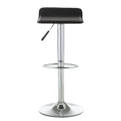 Mooved Tabourets de bar Soraia (lot de 2) - Noir / Chrome -Meubles de salle à manger Soldes Magasin barhocker soraia 2er set kunstleder schwarz chrom 4547416