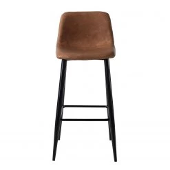 Ars manufacti Chaises de bar Pohang (lot de 2) - Imitation cuir / Métal - Marron / noir 15 Ars manufacti Chaises de bar Pohang (lot de 2) - Imitation cuir / Métal - Marron / noir -Meubles de salle à manger Soldes Magasin barstuhl pohang 2er set kunstleder metall braun schwarz 5197328
