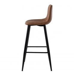 Ars manufacti Chaises de bar Pohang (lot de 2) - Imitation cuir / Métal - Marron / noir 13 Ars manufacti Chaises de bar Pohang (lot de 2) - Imitation cuir / Métal - Marron / noir -Meubles de salle à manger Soldes Magasin barstuhl pohang 2er set kunstleder metall braun schwarz 5197332